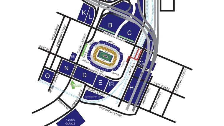 M&T Bank parking map M&T Bank parking map